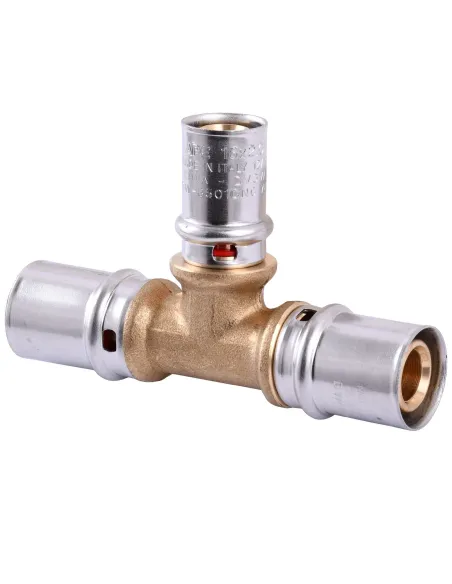 Трійник проміжний для металопластикових труб APE Italy AP 131 20 х 16 х 20 нікель - 2