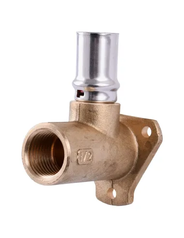 Уголок с ушками для металлопластиковых труб APE Italy AP 154 1/2 дюйма х 16, латунь - 2