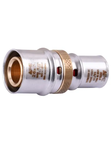 Муфта проміжна для металопластикових труб APE Italy AP 103 26 х 20, нікель - 2