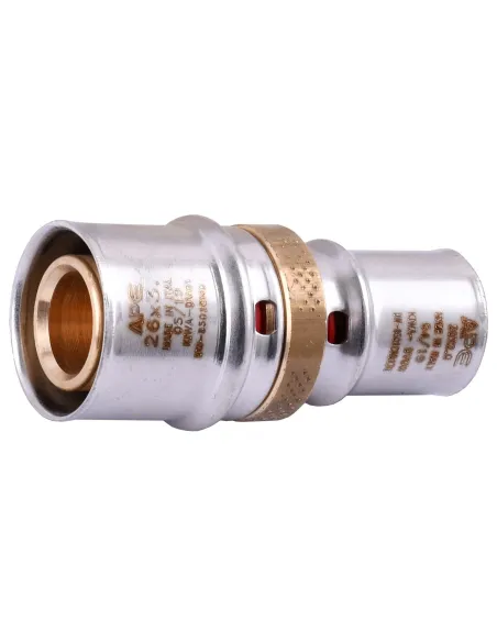 Муфта проміжна для металопластикових труб APE Italy AP 103 26 х 20, нікель - 2