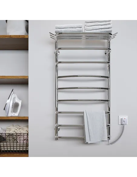 Полотенцесушитель электрический Kosser Канна 700х500/7 ЕR, нержавеющая сталь - 3