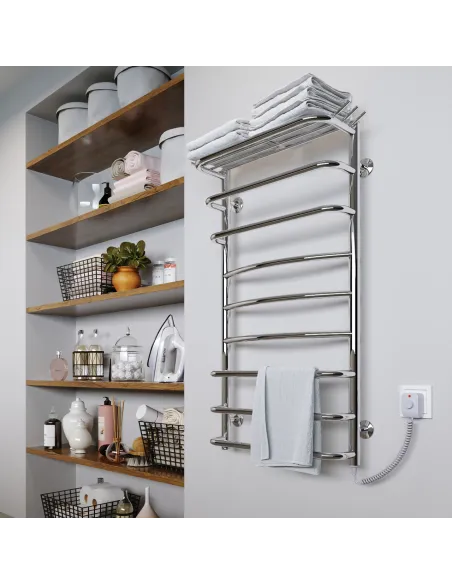 Полотенцесушитель электрический Kosser Канна 700х500/7 ЕR, нержавеющая сталь - 4