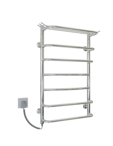 Полотенцесушитель электрический Kosser Канна 800х500/7 ЕL, нержавеющая сталь - 1