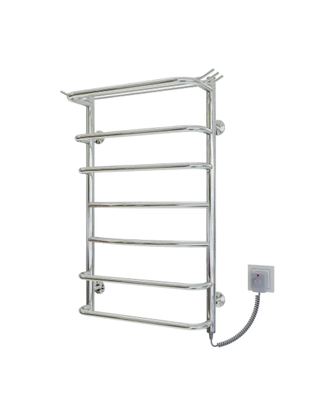 Полотенцесушитель электрический Kosser Канна 800х500/7 ЕR, нержавеющая сталь - 1