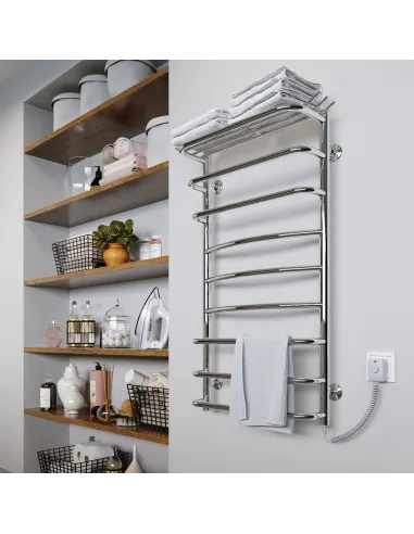 Полотенцесушитель электрический Kosser Канна 800х500/7 ЕR, нержавеющая сталь - 3