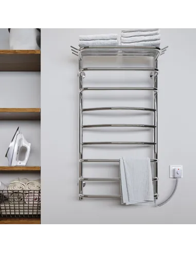 Полотенцесушитель электрический Kosser Канна 800х500/7 ЕR, нержавеющая сталь - 4