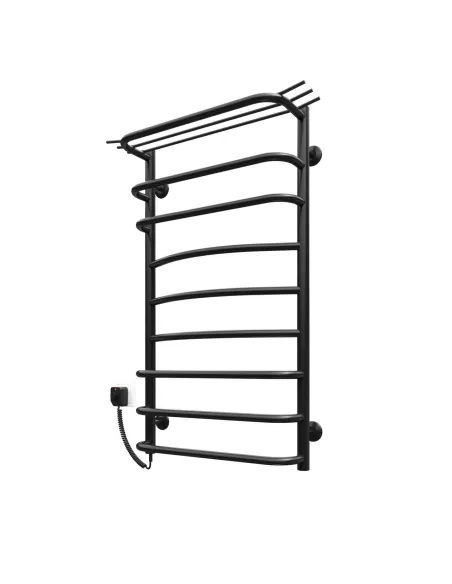 Полотенцесушитель электрический Kosser Канна 900х500/9 ЕL, черный, нержавеющая сталь - 1
