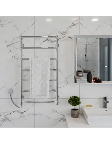 Полотенцесушитель электрический Kosser Каскад Дуга 1000х500/8 EL, нержавеющая сталь - 3