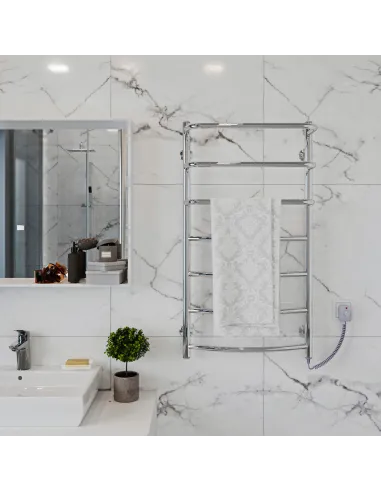 Полотенцесушитель электрический Kosser Каскад Дуга 1000х500/8 ER, нержавеющая сталь - 4