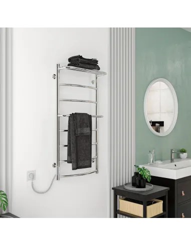 Сушка для рушників електрична Kosser Каскад 600х500/5 EL з полицею - 5