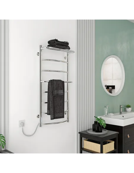 Сушка для рушників електрична Kosser Каскад 600х500/5 EL з полицею - 5