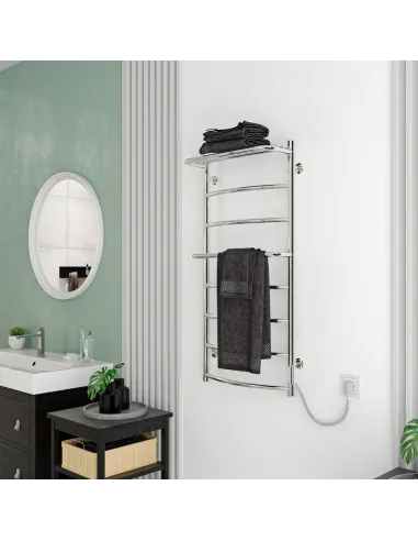 Сушка для рушників електрична Kosser Каскад 600х500/5 ER з полицею - 5