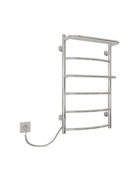 Полотенцесушитель электрический Kosser Каскад 800х500/6 EL с полкой - 1