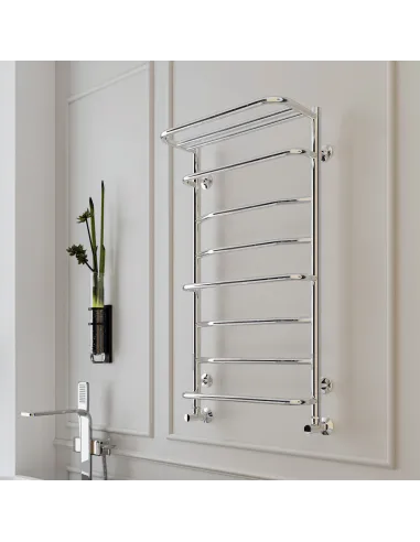 Водяной полотенцесушитель Kosser Лотос 900х530/8, нержавеющая сталь - 3