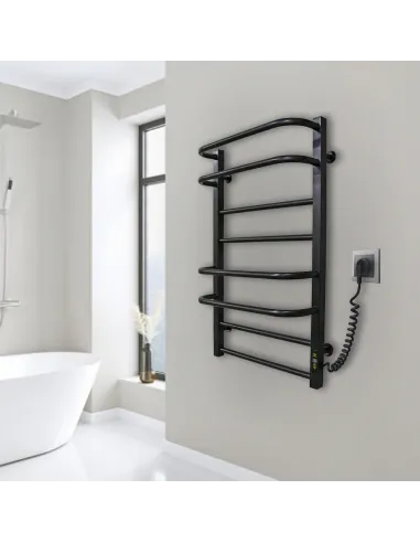 Сушка для рушників електричний Kosser Неліо 800х500/8 ЕR чорний - 4