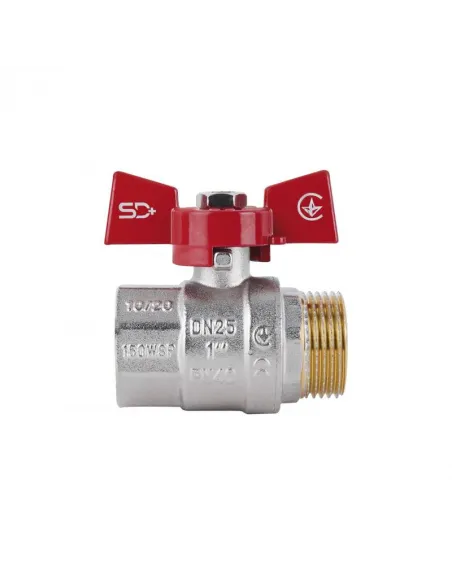 Кран шаровой прямой SD Plus ВН SD607NW25PN40 1 дюйм - 3