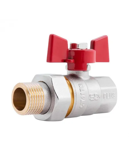 Кран кульовий прямий з американкою SD Plus ВН SD220NW15PN40 1/2 дюйма - 1