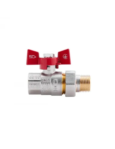 Кран кульовий прямий з американкою SD Plus ВН SD220NW15PN40 1/2 дюйма - 3