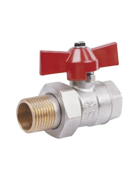 Кран кульовий прямий з американкою SD Plus ВН SD221W15 1/2 дюйма - 1