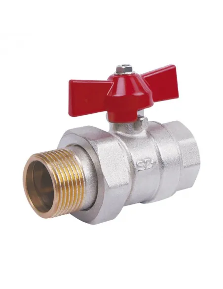 Кран кульовий прямий з американкою SD Plus ВН SD221W20 3/4 дюйми - 1