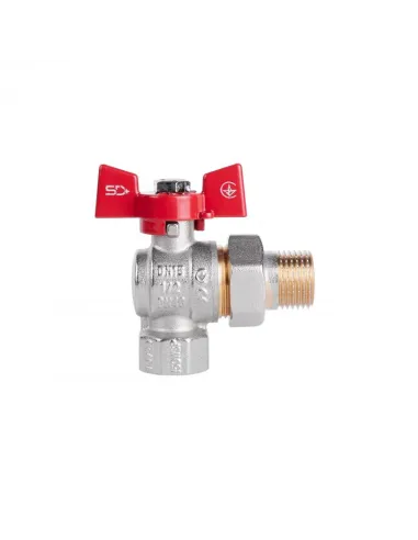 Кран кульовий кутовий з американкою SD Plus ВН SD222NW15PN40 1/2 дюйми - 3