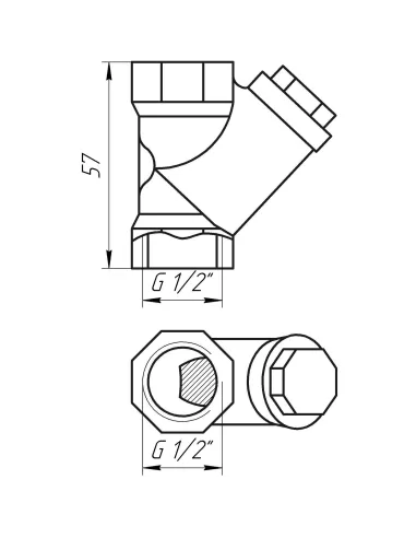 Фільтр грубого очищення Itap 192 (кутовий, 1/2 дюйма) - 6