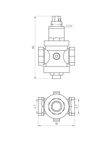 Редуктор Itap 143 Rinox Italy 1 (з виходом під манометр) - 4