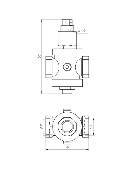 Редуктор Itap 143 Rinox Italy 1 (з виходом під манометр) - 4