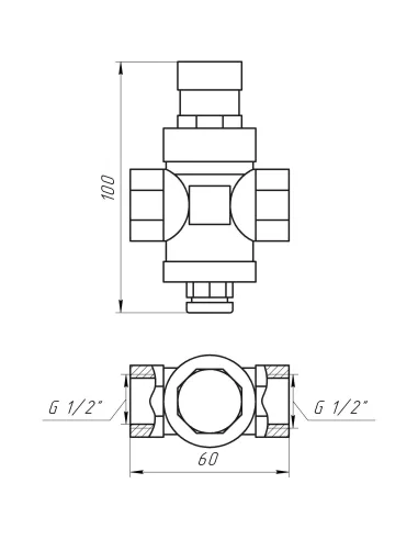 Редуктор давления с выходом под манометр Itap 1/2 дюйма 361 - 4