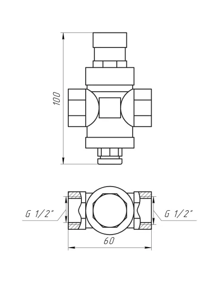 Редуктор давления с выходом под манометр Itap 1/2 дюйма 361 - 4
