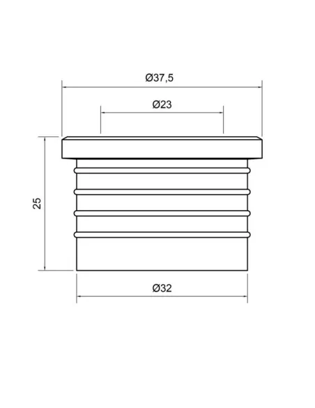 Манжет гумовий для внутрішньої каналізації Інтерпласт 32х25 - 3