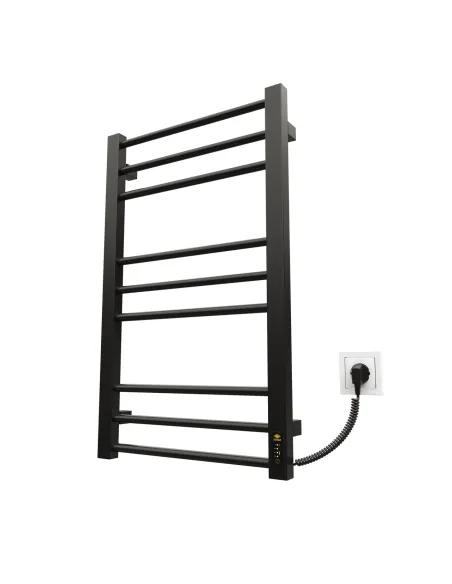Полотенцесушитель электрический Kosser Стэп 800х500/9 ER черный - 1