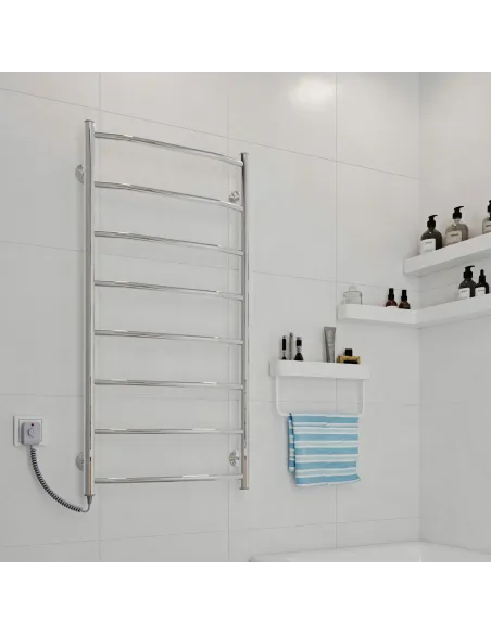 Полотенцесушитель электрический Kosser Трапеция 800х400/6 ЕL, нержавеющая сталь - 4