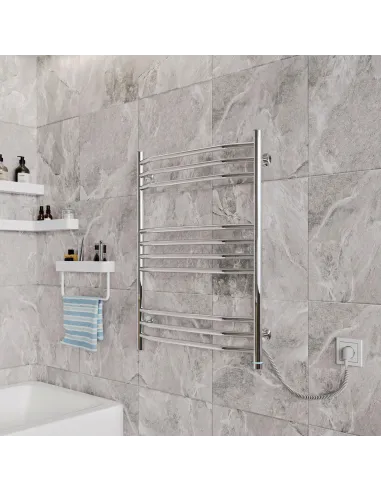 Полотенцесушитель электрический Kosser Трапеция Элит 800х600/11 ЕR, нержавеющая сталь - 6