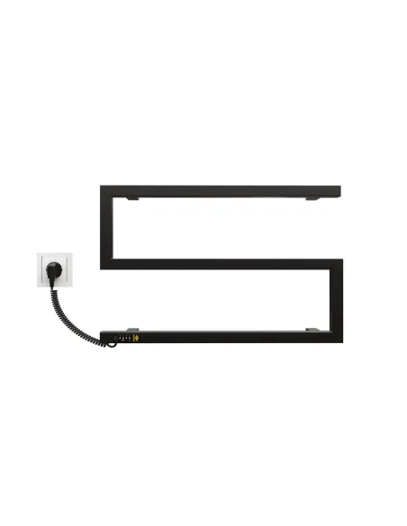 Полотенцесушитель электрический Kosser Зета 350х550 EL черный - 2