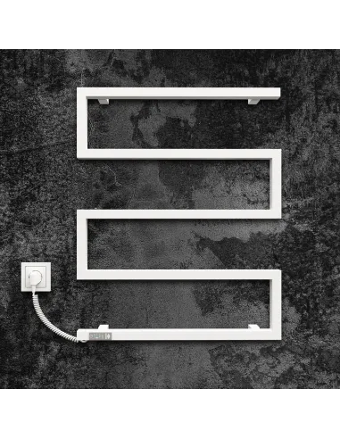 Полотенцесушитель электрический Kosser Зета 685х550 EL белый - 2