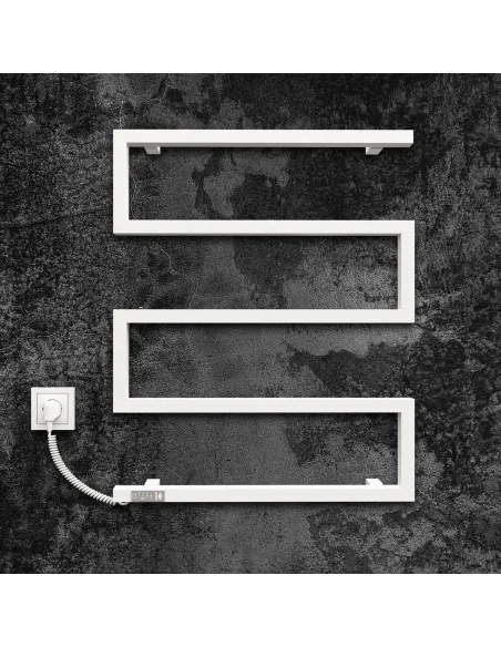 Полотенцесушитель электрический Kosser Зета 685х550 EL белый - 2