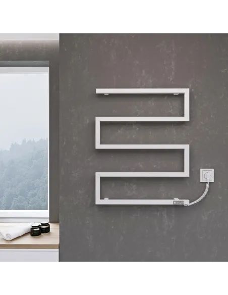 Полотенцесушитель электрический Kosser Зета 685х550 EL белый - 3