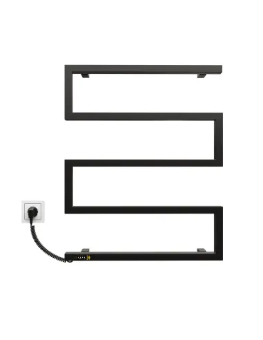 Полотенцесушитель электрический Kosser Зета 685х550 EL черный - 2