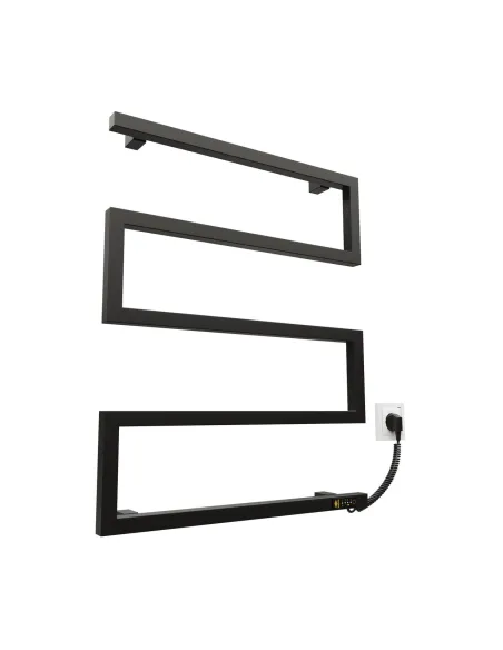 Полотенцесушитель электрический Kosser Зета 685х550 ER черный - 1