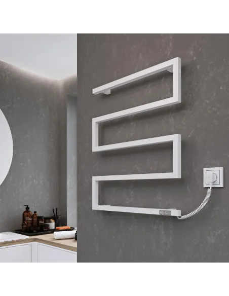 Полотенцесушитель электрический Kosser Зета 900х550 ER белый - 4