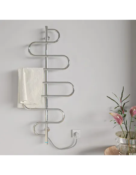 Полотенцесушитель электрический Kosser Лиана 1200х570 ЕLR, нержавеющая сталь - 4