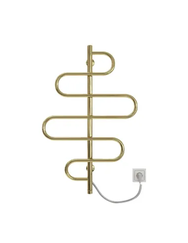 Полотенцесушитель электрический Kosser Лиана 900х550 ЕLR, золотой, нержавеющая сталь - 2