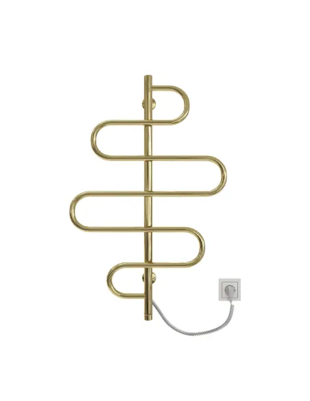 Полотенцесушитель электрический Kosser Лиана 900х550 ЕLR, золотой, нержавеющая сталь - 2