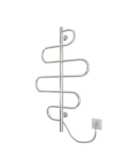 Полотенцесушитель электрический Kosser Лиана 900х550 ЕLR, хром, нержавеющая сталь - 1