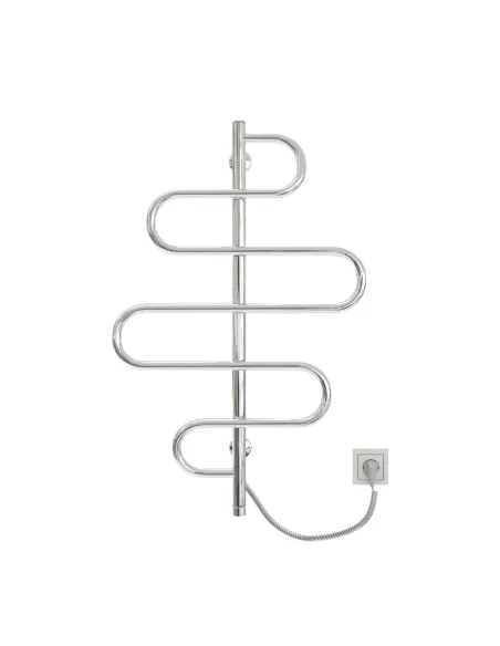 Полотенцесушитель электрический Kosser Лиана 900х550 ЕLR, хром, нержавеющая сталь - 2