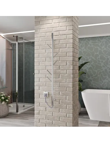 Полотенцесушитель электрический Kosser Стойка 1200х30 ЕLR, хром, нержавеющая сталь - 3