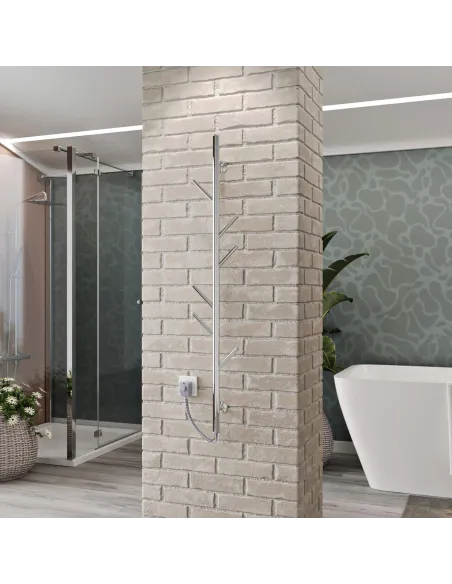 Полотенцесушитель электрический Kosser Стойка 1200х30 ЕLR, хром, нержавеющая сталь - 3