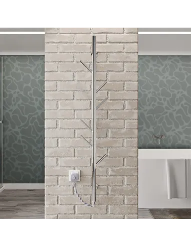 Полотенцесушитель электрический Kosser Стойка 1200х30 ЕLR, хром, нержавеющая сталь - 4