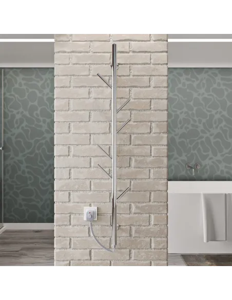 Полотенцесушитель электрический Kosser Стойка 1200х30 ЕLR, хром, нержавеющая сталь - 4